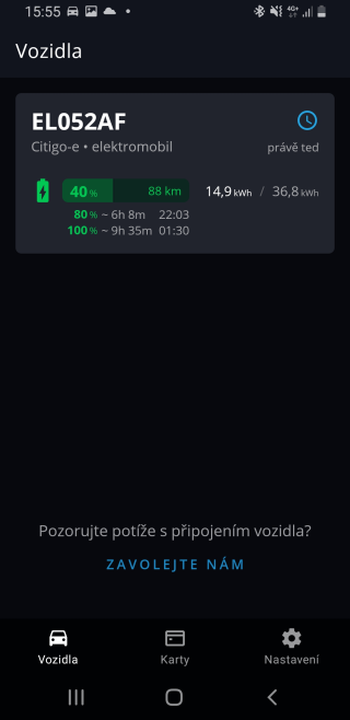 Elektromobilita - aplikace - vozidla